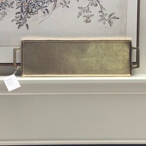 NWT Anthropologie Terrain Decorative Gold Tray